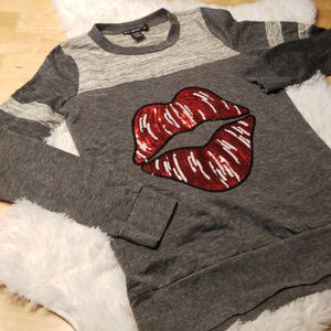 Size Small Sequin Lips Top